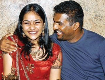 Muttiah Muralitharan and Madhimalar Ramamurthy